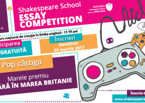Ultimele zile de inscriere la Shakespeare School Essay Competition!