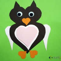 Sfantul Valentin sau Dragobete pentru copii: Bufnita din inimioare