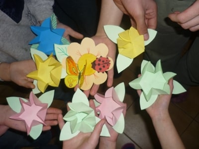 origami cum sa realizezi o floare de primavara