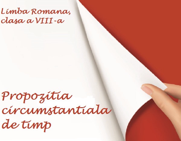 Propozitia circumstantiala de timp