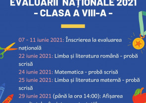 Calendar Evaluarea Nationala 2021