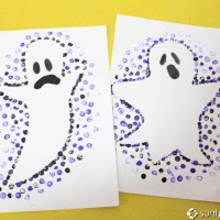 Activitate de Halloween: fantome pictate