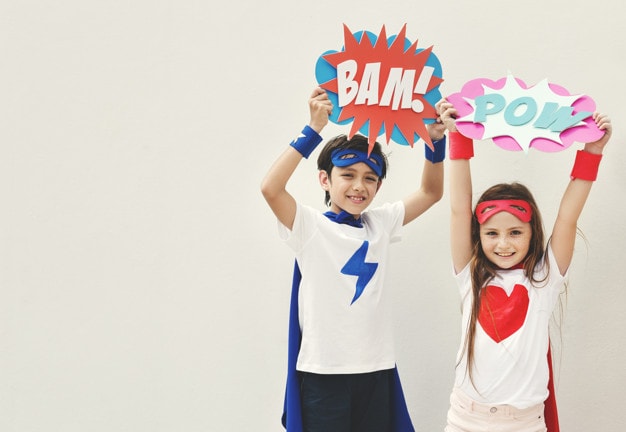 fascinatia copiilor pentru super eroi