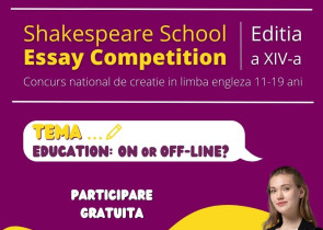 Dam startul inscrierilor la Shakespeare School Essay Competition – editia #14!