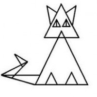 Pisicuta din triunghiuri