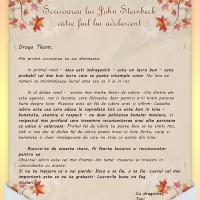 Scrisoarea lui John Steinbeck catre fiul lui adolescent