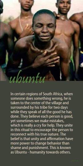 ubuntu umanitatea fata de ceilalti