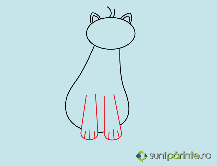 cum se deseneaza o pisica
