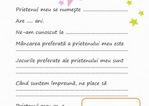 Prietenul meu fisa pentru copii