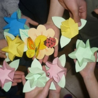 Origami- cum sa realizezi o floare de primavara