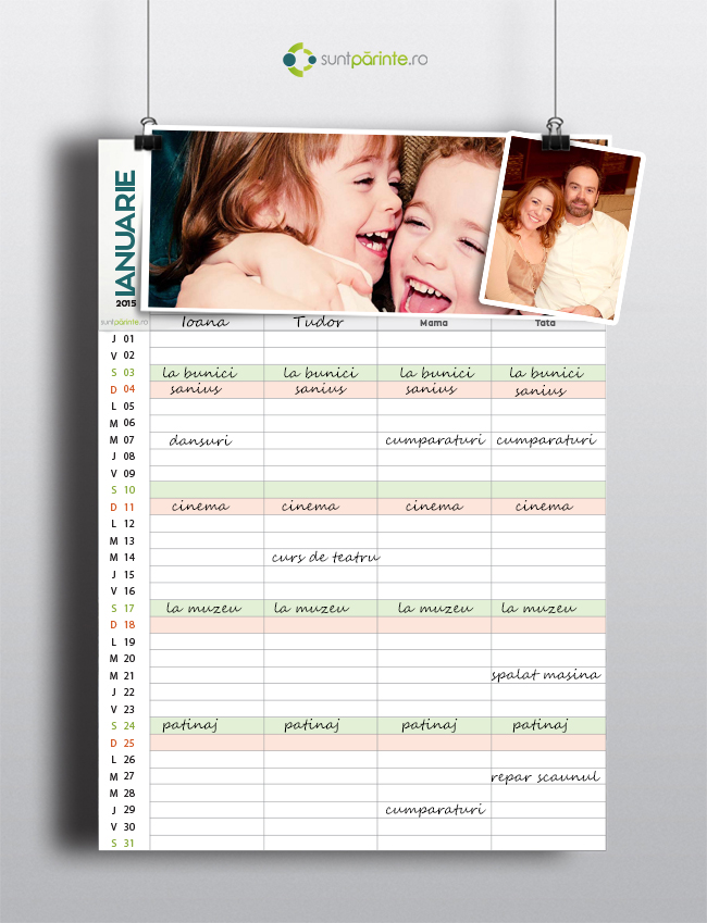 Calendar si planner 2015